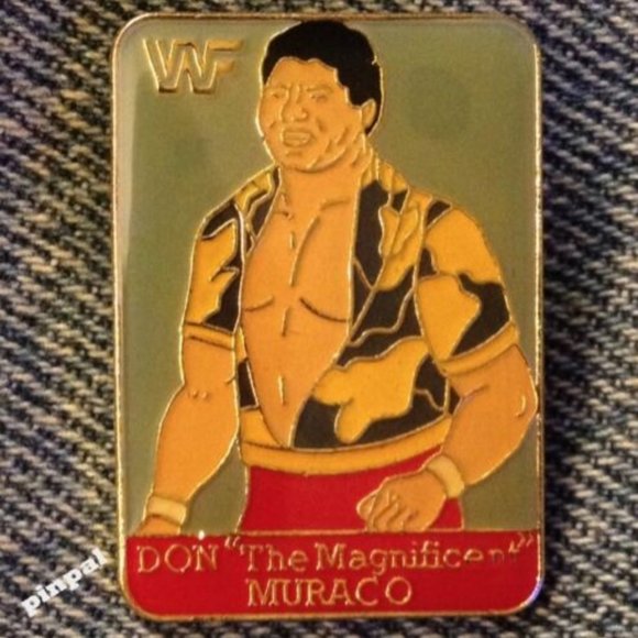 Wrestling Pin ~ Don The Magnificent Muraco ~ 80's Vintage ~ Official WWF - Picture 1 of 1